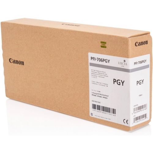 캐논 Canon PFI-706 PGY Ink for iPF Printers (700ml) - Photo Gray