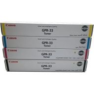 Canon GPR-33 OEM Genuine Toner Cartridge Combo for Canon ImageRunner C7055C7065 Printer BCMY One Each: 2792B003AA, 2796B003AA, 2800B003AA, 2804B003AA