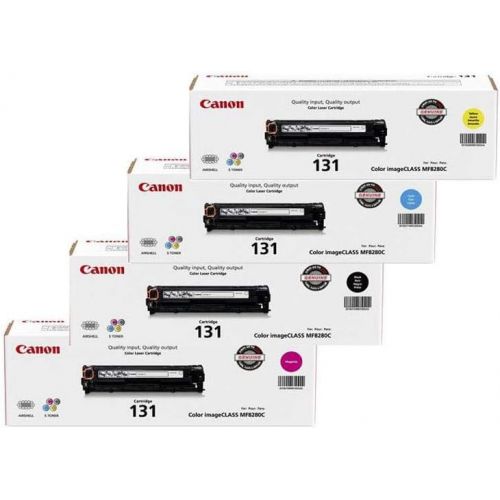 캐논 Canon 131 Toner Cartridge Bundle for imageCLASS MF8280Cw and MF628CW Printer, 1500 Sheets, Black  Cyan  Magenta  Yellow