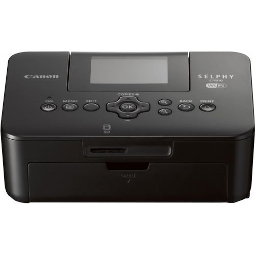 캐논 Canon SELPHY CP910 Compact Photo Color Printer, Wireless, Portable (Black) (Discontinued By Manufacturer)