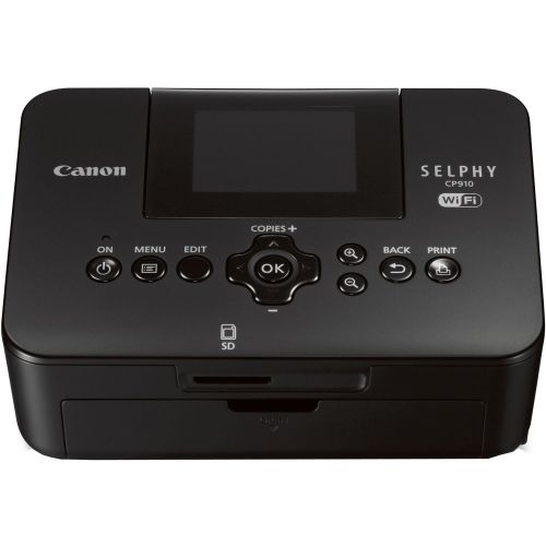 캐논 Canon SELPHY CP910 Compact Photo Color Printer, Wireless, Portable (Black) (Discontinued By Manufacturer)