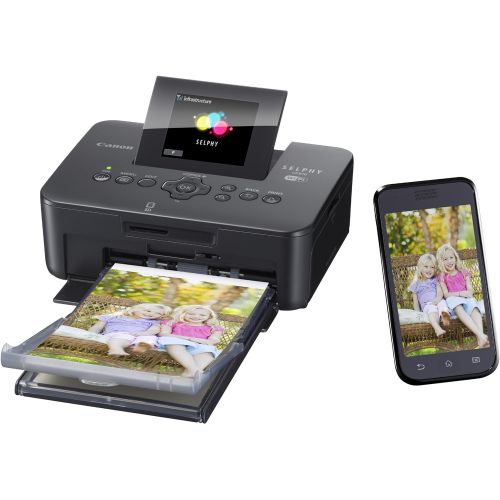 캐논 Canon SELPHY CP910 Compact Photo Color Printer, Wireless, Portable (Black) (Discontinued By Manufacturer)