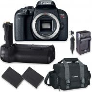 Canon EOS Rebel T7i DSLR Camera Body Only Kit with Canon 300-DG Digital Gadget Bag + Replacement T7i Battery Grip + 2 Replacement LP-E17 Batteries with A Multi Purpose Travel Charg