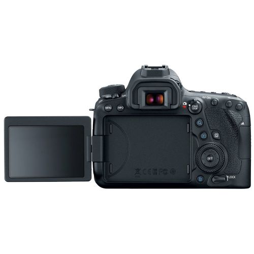 캐논 Canon EOS 6D Mark II 26.2MP Full-Frame Digital SLR Camera (Body Only) Pro Memory Triple Battery & Grip SLR Video Recording Bundle - Newly Released 2018 Beach Camera