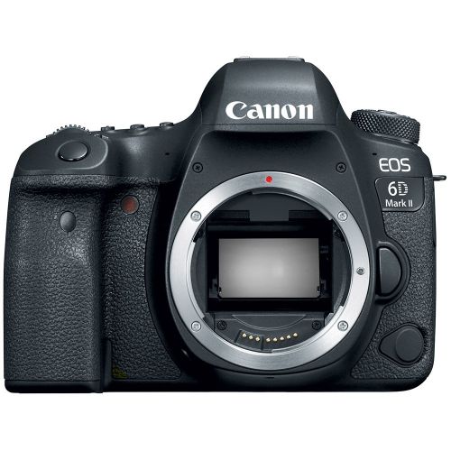 캐논 Canon EOS 6D Mark II 26.2MP Full-Frame Digital SLR Camera (Body Only) Pro Memory Triple Battery & Grip SLR Video Recording Bundle - Newly Released 2018 Beach Camera