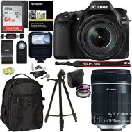 Canon EOS 80D Digital SLR Camera Kit, EF-S 18-135mm f3.5-5.6 Image Stabilization USM Lens, Sandisk 64GB Memory Card, Flash, Filters and Accessory Bundle