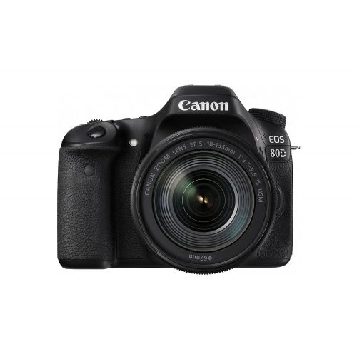 캐논 Canon EOS 80D Digital SLR Camera Kit, EF-S 18-135mm f3.5-5.6 Image Stabilization USM Lens, Sandisk 64GB Memory Card, Flash, Filters and Accessory Bundle
