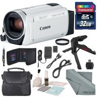 Canon Vixia HF R800 HD Camcorder (White) Bundle W 32GB SD Card, Camcorder Case, Cleaning Accessories and Fibertique Cleaning Cloth