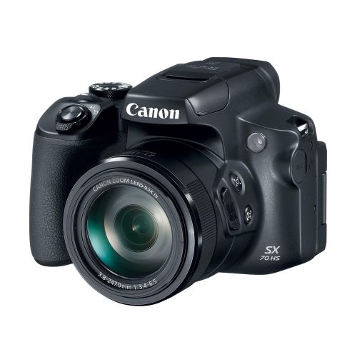 캐논 Canon Powershot SX70 20.3MP Digital Camera 65x Optical Zoom Lens 4K Video 3-inch LCD Tilt Screen (Black)