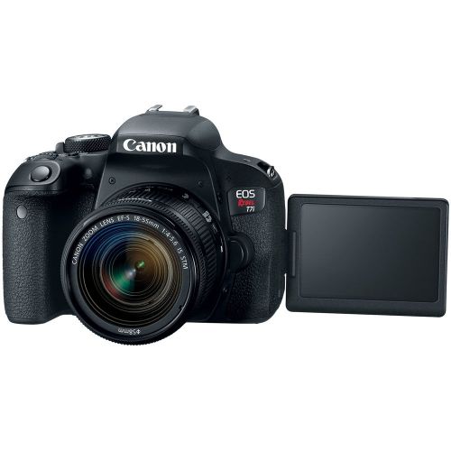 캐논 Canon EOS Rebel T7i DSLR Camera with EF-S 18-55mm is STM & Canon 75-300mm Lens + 2X 32GB Ultra SDHC UHS Class 10 Memory Card + Accessory Bundle