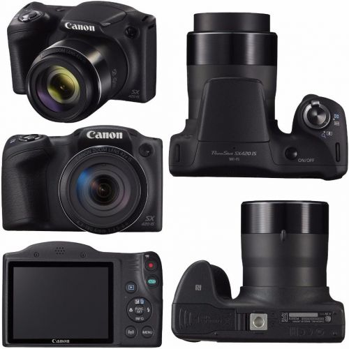 캐논 Canon PowerShot SX420 IS Digital Camera w32GB SD Card and Focus Accessory Bundle