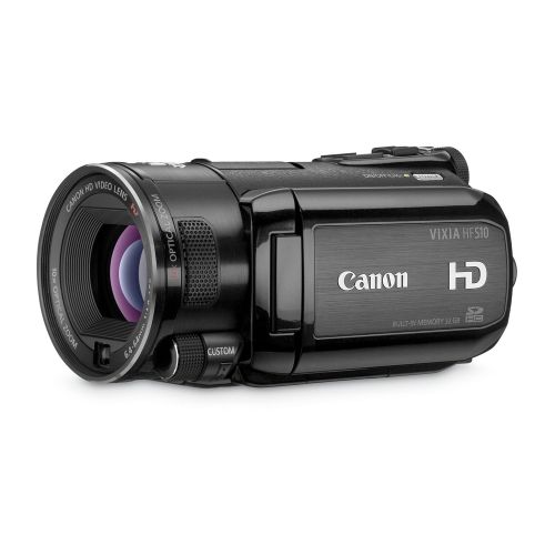 캐논 Canon VIXIA HFS10 HD Dual Flash Memory w32GB Internal Memory & 10x Optical Zoom - 2009 MODEL (Certified Refurbished)