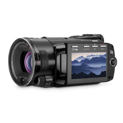 캐논 Canon VIXIA HFS10 HD Dual Flash Memory w32GB Internal Memory & 10x Optical Zoom - 2009 MODEL (Certified Refurbished)