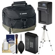 Canon 100EG Digital SLR Camera Case - Gadget Bag with LP-E17 Battery & Charger + Tripod + Cleaning Kit for Rebel SL2, T6s, T6i, T7i, EOS 77D