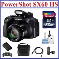 Canon PowerShot SX60 HS Digital Camera Bundle; NB-10L Battery, 32GB SDHC High Speed Memory Card, Camera Bag, Mini Tripod, Card Reader, Lens Cleaning Kit, Memory Card Wallet and Min