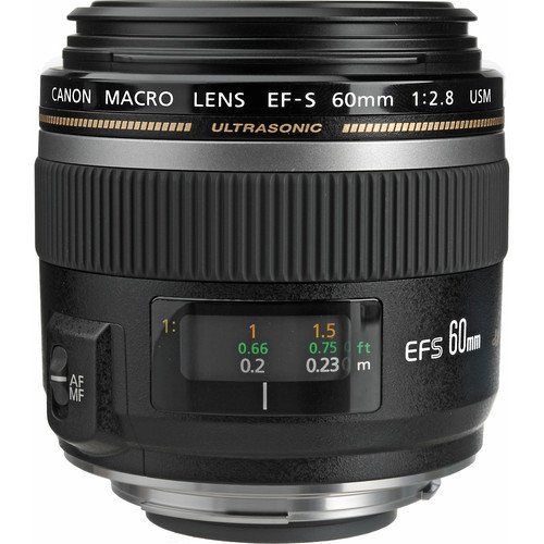 캐논 Canon EF-S 60mm f2.8 Macro USM Lens Bundle with Manufacturer Accessories & Premium Kit for EOS 7D Mark II, 7D, 80D, 70D, 60D, 50D, 40D, 30D, 20D, Rebel T6s, T6i, T5i, T4i, SL1, T3