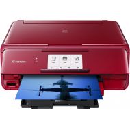 Canon Office Products 2230C042 TS8120 Wireless All-in-One Printer with Scanner and Copier: Mobile and Tablet Printing, with Airprint(TM) and Google Cloud Print Compatible, Red