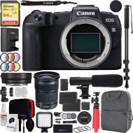 Canon EOS RP Full-Frame Mirrorless Digital Camera Body with EF-EOS R Adapter & EF 24-105mm F3.5-5.6 is STM Lens Kit and Deco Gear Backpack Case Extra Battery Microphone and 72 Mono