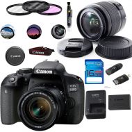 Canon EOS 800D/Rebel T7i Digital SLR Camera with 18-55 IS STM Lens Black - Deal-Expo Essential Accessories Bundle