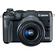 Bestbuy Canon - EOS M6 Mirrorless Camera with EF-M 15-45mm f3.5-6.3 IS STM Zoom Lens - Black