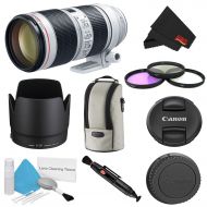 Canon (6AVE) Canon EF 70-200mm f2.8L is III USM Lens Bundle w 64GB Memory Card + Accessories, 3 Piece Filter Kit, and Color Multicoated 6 Piece Filter Kit (International Model)