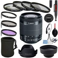 Canon (GP) Canon EF-S 18-55mm f/3.5-5.6 is STM Zoom Lens with UV, CPL, FLD + Close up kit 1,2,4,10 + Tulip Hood + Collapsible Hood+ Lens Pen + dust Blower + Lens Cap + Starter kit