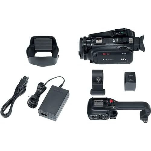  Canon Intl. Canon XA11 Compact Full HD Camcorder with HDMI and Composite Output with Starter Accessory Kit Including Padded Gadget Case, Filters, Tripod & 64GB High Speed U3 Memory & More