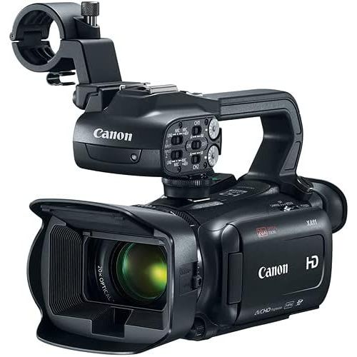  Canon Intl. Canon XA11 Compact Full HD Camcorder with HDMI and Composite Output with Starter Accessory Kit Including Padded Gadget Case, Filters, Tripod & 64GB High Speed U3 Memory & More