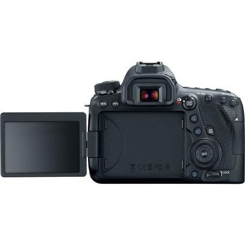  Canon Intl. Canon EOS 6D Mark II DSLR Camera Body Only Bundle + Battery Grip + Premium Accessory Bundle Including 64GB Memory, Extra Battery, Filters, Photo/Video Software Package, Shoulder Ba