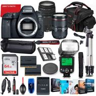 Canon Intl. Canon EOS 6D Mark II DSLR Camera with 24-105mm USM & 75-300mm III Lens Bundle + Battery Grip + Premium Accessory Bundle Including 64GB Memory, Extra Battery, Photo/Video Software P