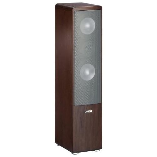  [아마존베스트]-Service-Informationen Canton Ergo 670 DC 2.5 Way Bassreflex Stand Speaker (110/170 Watts Bi-Wiring/Bi-Amping Terminal Panel) Wenge Brown