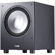 CANTON 31cm Active Bass Reflex Home HiFi Subwoofer with Additional Passive Membrane Black (SUB 12.4)