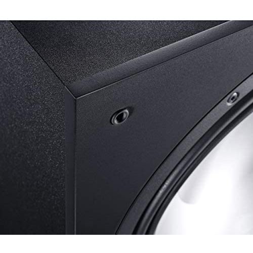  CANTON 31cm Active Bass Reflex Home HiFi Subwoofer with Additional Passive Membrane Black (SUB 12.4)