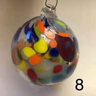 CantonGlassWorks Hand Blown Glass Ornament - Friendship Ball