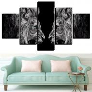 /Canvasstro Lion king poster canvas print, art home decor wall hanging, multi panel modern decor