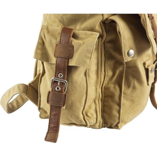  Canyon Outback Urban Edge Cruz 16-inch Canvas Backpack, Tan