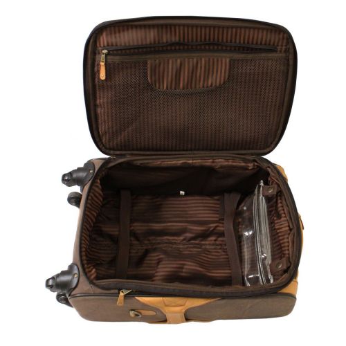  Canyon Outback Switzer Canyon 22-inch Spinner Carry-on Upright Suitcase, Brown