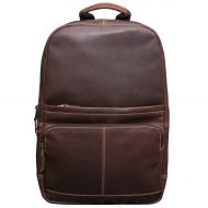 Canyon Outback Leather Goods, Inc. Kannah Canyon 17-inch Leather Backpack with Laptop Compartment, Brandy
