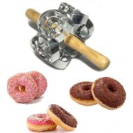 Caonidaye Metal Revolving Donut Cutter Maker Machine Mold Pastry Dough Baking Roller for Donuts Snack Cooking Baking