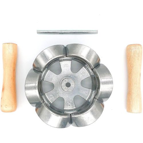  Caonidaye Metal Revolving Donut Cutter Maker Machine Mold Pastry Dough Baking Roller for Donuts Snack Cooking Baking