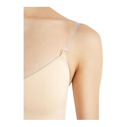  Capezio womens Camisole Leotard With Clear Transition Straps