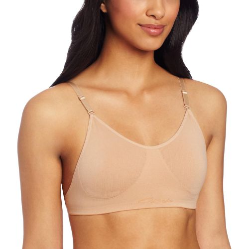  Capezio Womens Seamless Clear Back Bra With Transition Straps