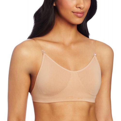  Capezio Womens Seamless Clear Back Bra With Transition Straps