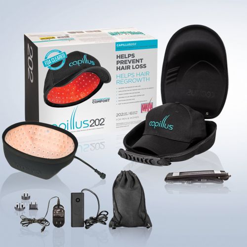  Capillus202 Hair Care Laser Treatment & 3 Hair Care Bundles for Treating Hair Loss - New...