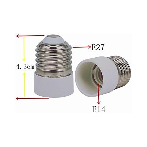  Capolida 6pcs E27 zu E14 Lampe Gluehbirne Basis Sockel Lampenhalter Konverter Adapter fuer Lampe-Wandler, LED-Lampenfassung Adapter