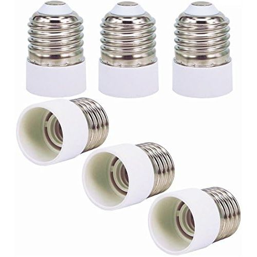  Capolida 6pcs E27 zu E14 Lampe Gluehbirne Basis Sockel Lampenhalter Konverter Adapter fuer Lampe-Wandler, LED-Lampenfassung Adapter