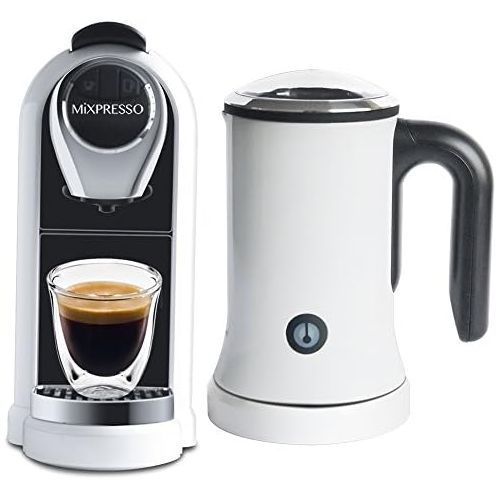  Mixpresso MiXPRESSO Latte Machine | Nespresso Compatible Capsules - White