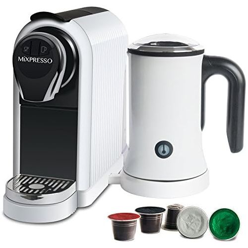  Mixpresso MiXPRESSO Latte Machine | Nespresso Compatible Capsules - White