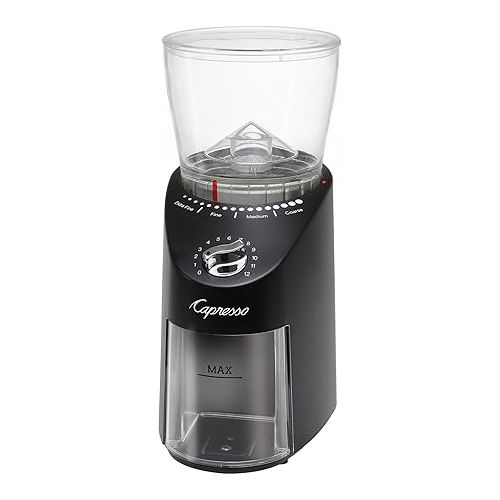  Capresso Infinity Plus Black Conical Burr Grinder