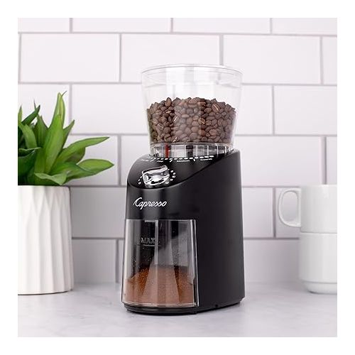  Capresso Infinity Plus Black Conical Burr Grinder